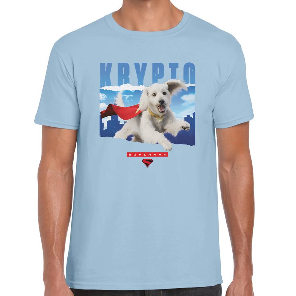Playera Krypto Volando Superman DC Algodón Premium #0003528