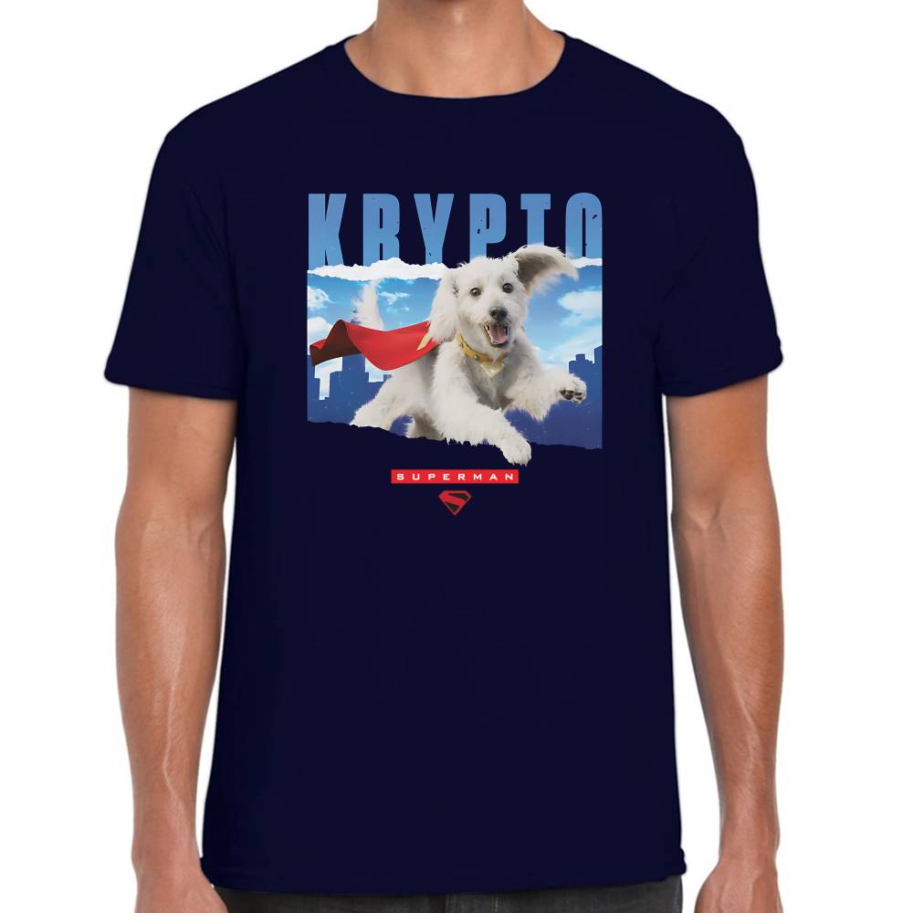 Playera Krypto Volando Superman DC Algodón Premium #0003528