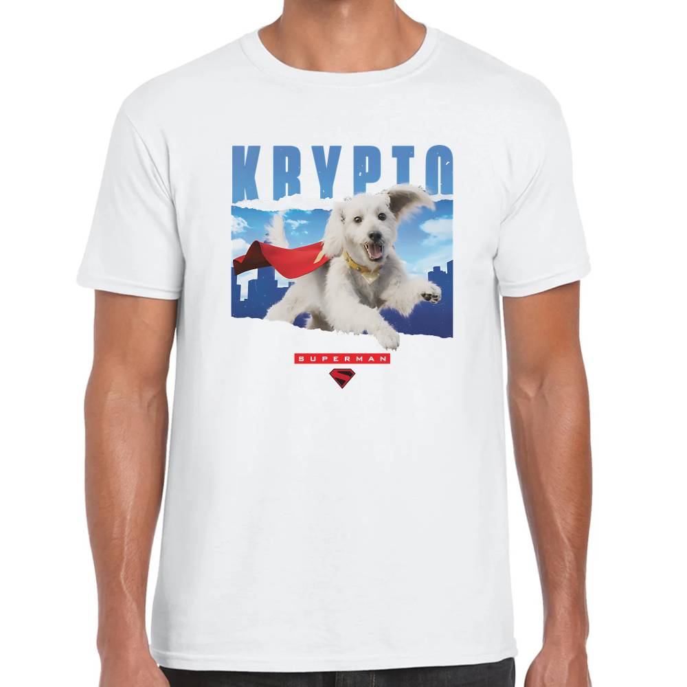 Playera Krypto Volando Superman DC Algodón Premium #0003528 Imagen principal del producto
