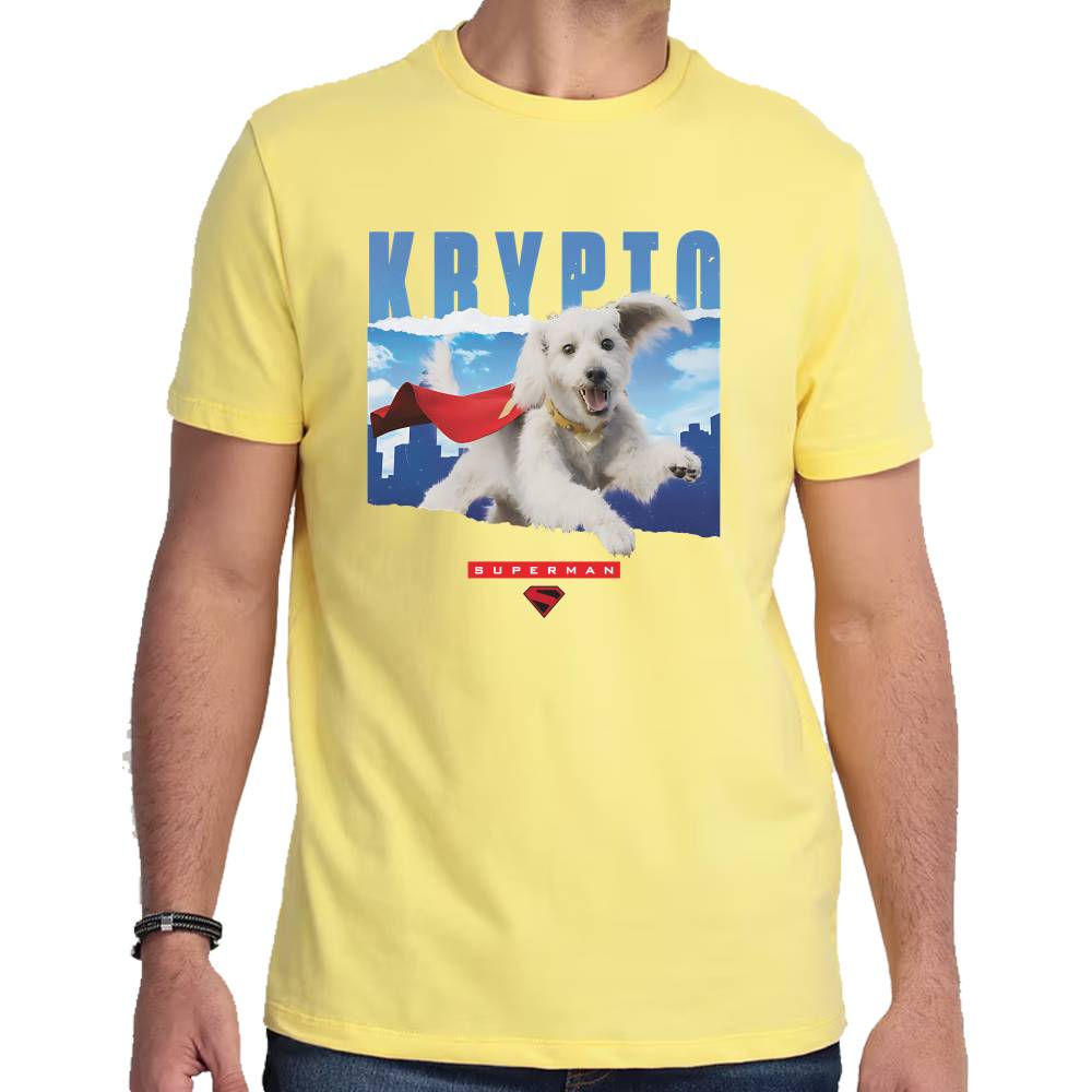 Playera Krypto Volando Superman DC Algodón Premium #0003528