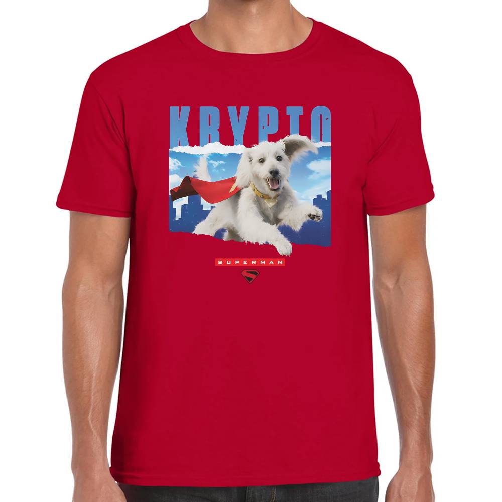 Playera Krypto Volando Superman DC Algodón Premium #0003528