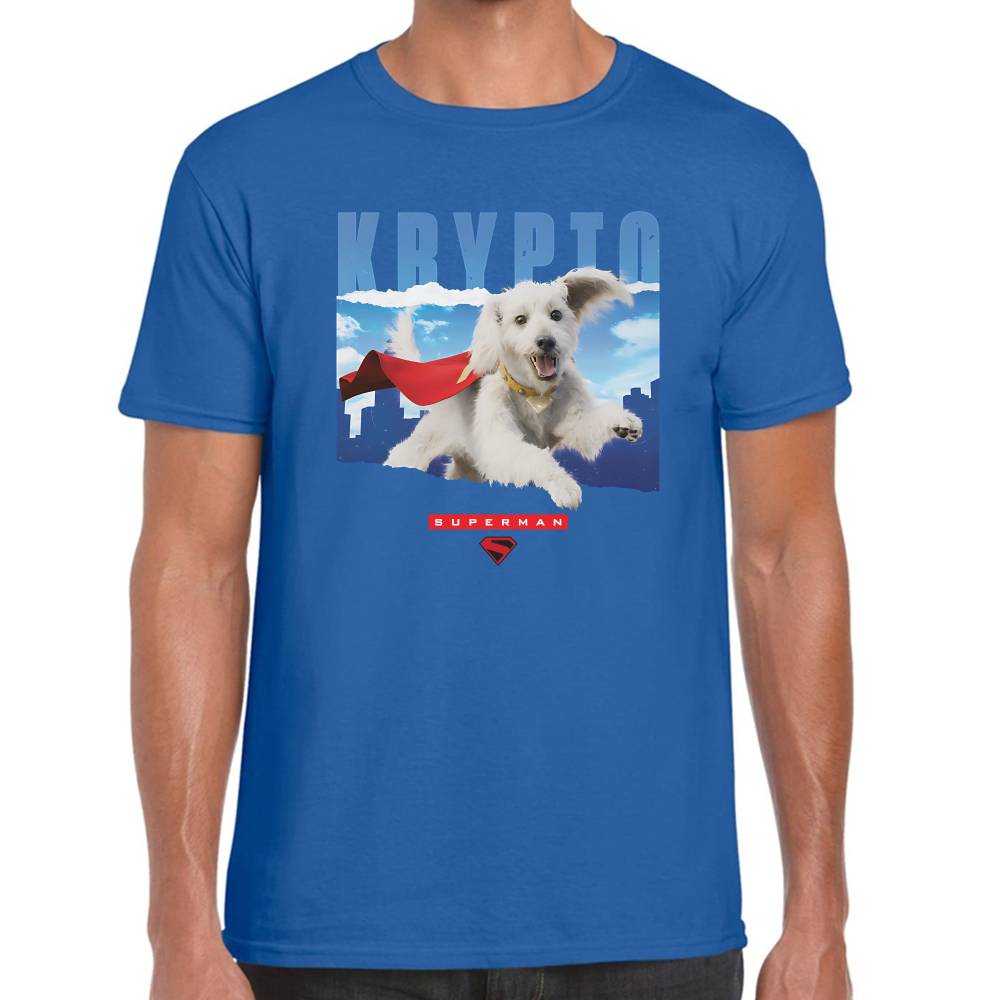 Playera Krypto Volando Superman DC Algodón Premium #0003528