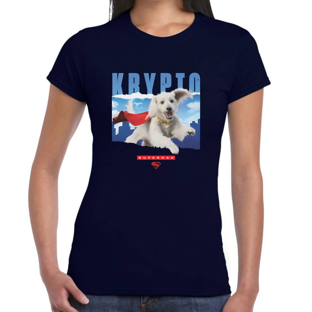 Playera Krypto Volando Superman DC Algodón Premium #0003528