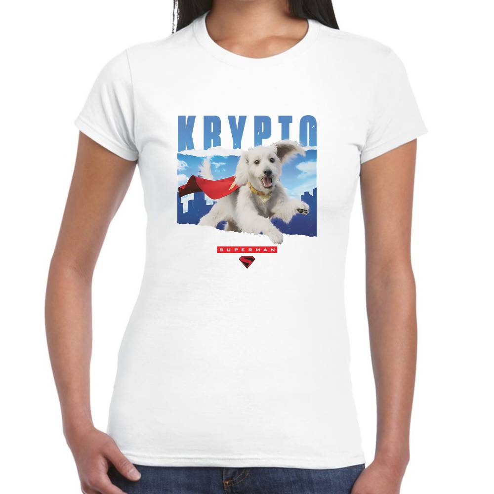Playera Krypto Volando Superman DC Algodón Premium #0003528 Imagen secundaria del producto