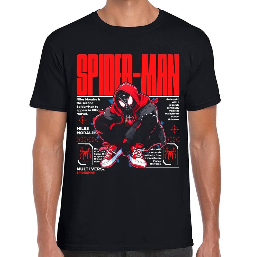 Playera Miles Morales SpiderMan Marvel Algodón Premium #0003529 Imagen principal del producto
