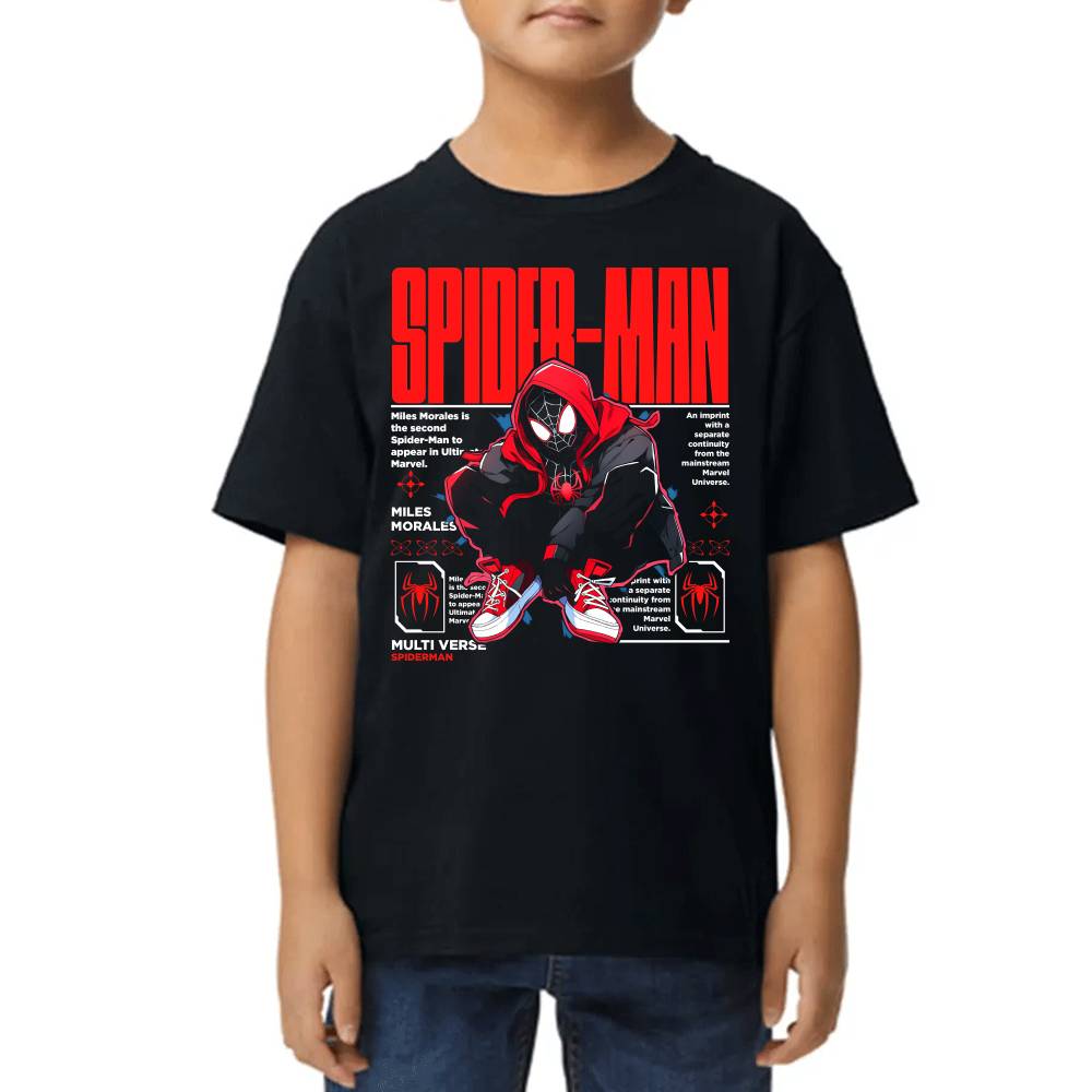 Playera de Niño Miles Morales SpiderMan Marvel Algodón Premium #0003529 Imagen principal del producto