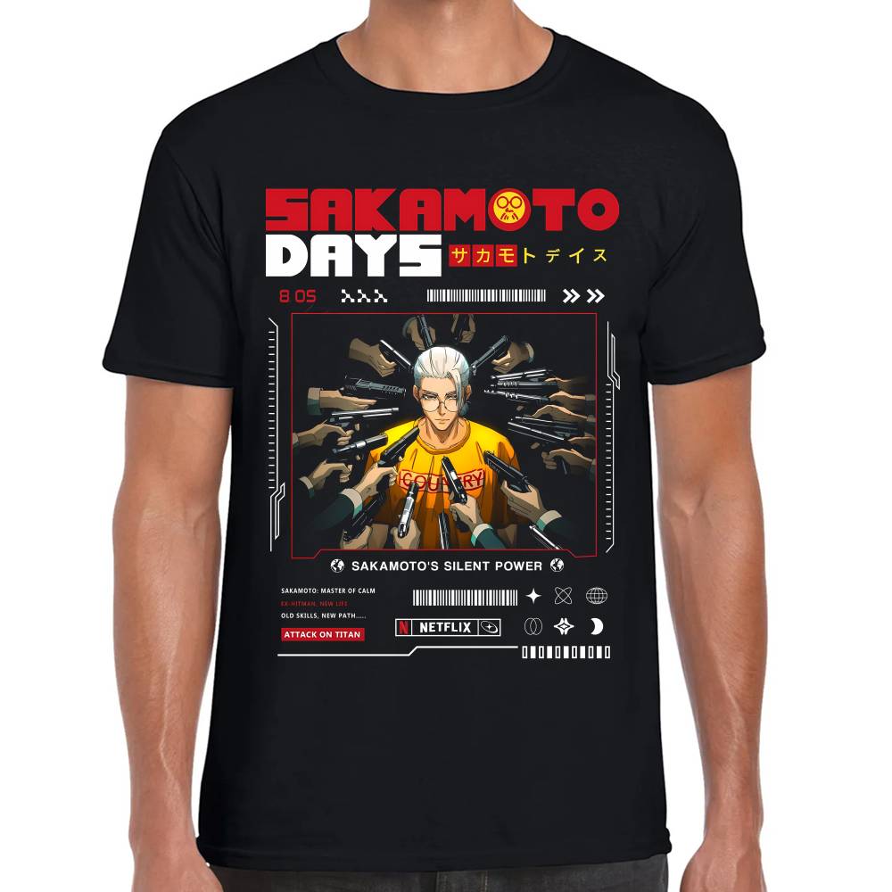Playera Taro Sakamoto Sakamoto Days Algodón Premium #0003530