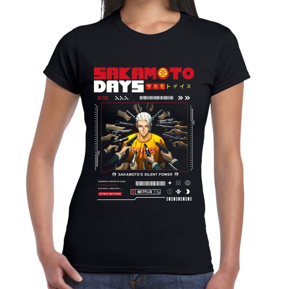 Playera Taro Sakamoto Sakamoto Days Algodón Premium #0003530