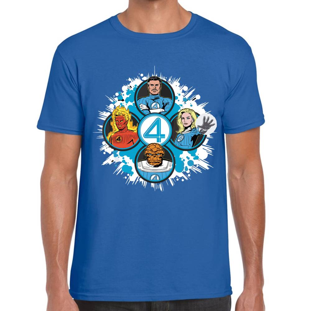 Playera 4 Fantasticos 5 Circulos Marvel Algodón Premium #0003531 Imagen principal del producto