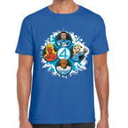 Playera 4 Fantasticos 5 Circulos Marvel Algodón Premium #0003531