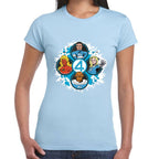 Playera 4 Fantasticos 5 Circulos Marvel Algodón Premium #0003531