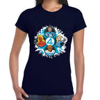 Playera 4 Fantasticos 5 Circulos Marvel Algodón Premium #0003531