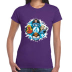 Playera 4 Fantasticos 5 Circulos Marvel Algodón Premium #0003531