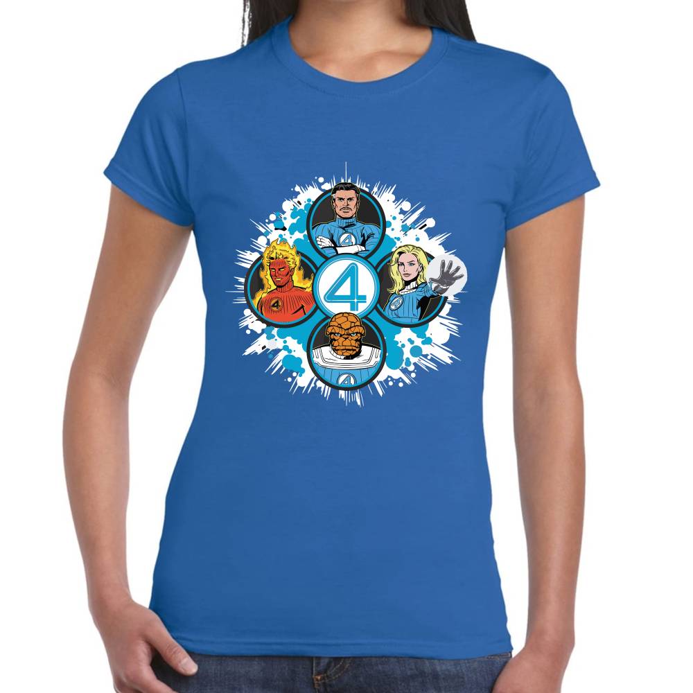 Playera 4 Fantasticos 5 Circulos Marvel Algodón Premium #0003531 Imagen secundaria del producto