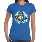 Playera 4 Fantasticos 5 Circulos Marvel Algodón Premium #0003531