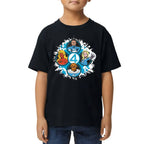 Playera de Niño 4 Fantasticos 5 Circulos Marvel Algodón Premium #0003531