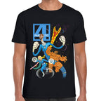 Playera 4 Fantasticos Caricatura Marvel Algodón Premium #0003532