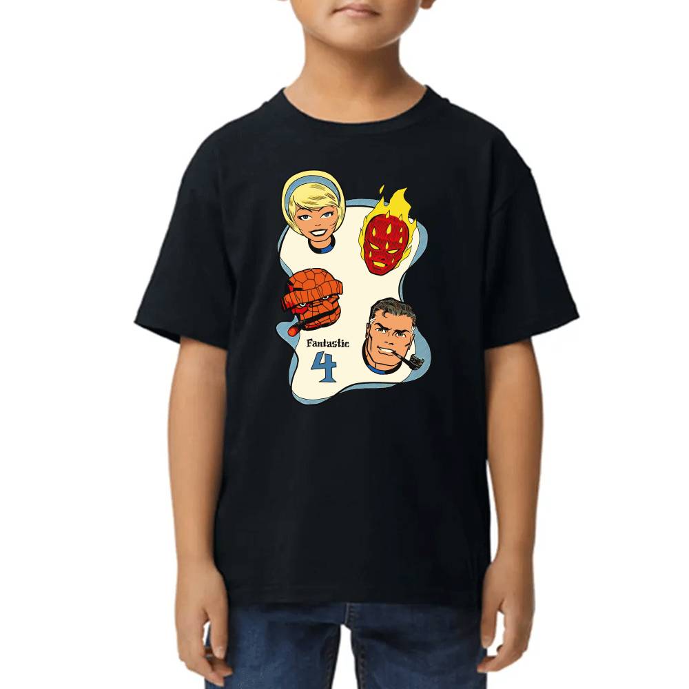 Playera de Niño 4 Fantasticos Pipa & Puro Marvel Algodón Premium #0003534