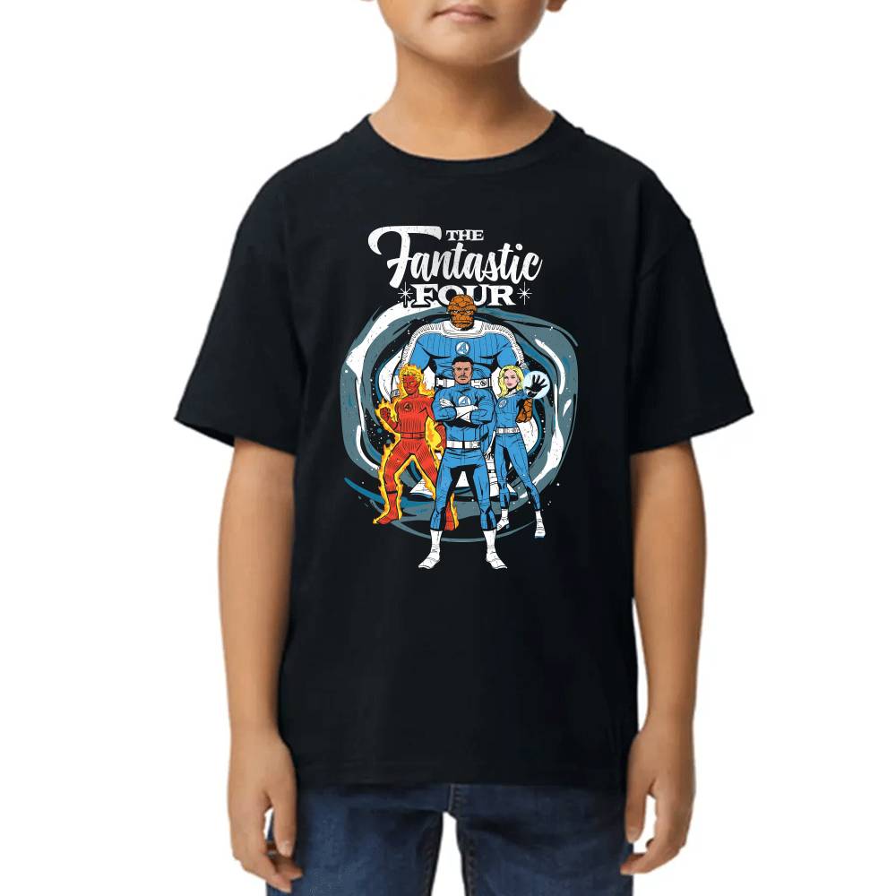 Playera de Niño Los 4 Fantasticos Estilo Comic Marvel Algodón Premium #0003535 Imagen principal del producto