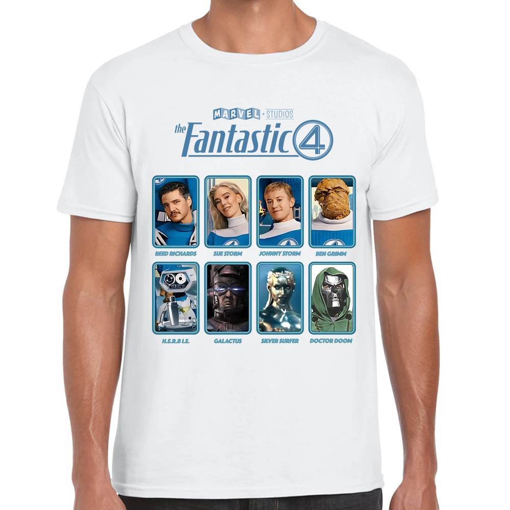Playera 4 Fantasticos Pelicula 2025 Marvel Algodón Premium #0003537 Imagen principal del producto