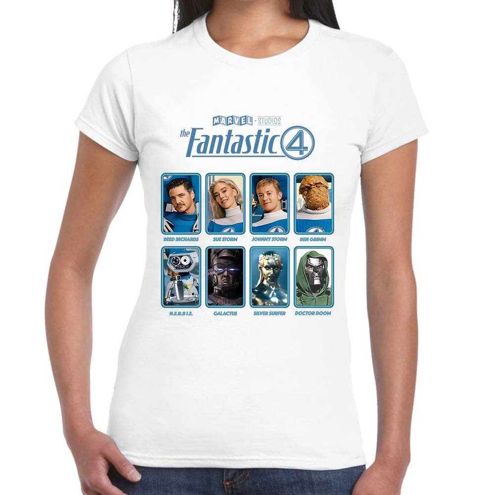 Playera 4 Fantasticos Pelicula 2025 Marvel Algodón Premium #0003537 Imagen secundaria del producto