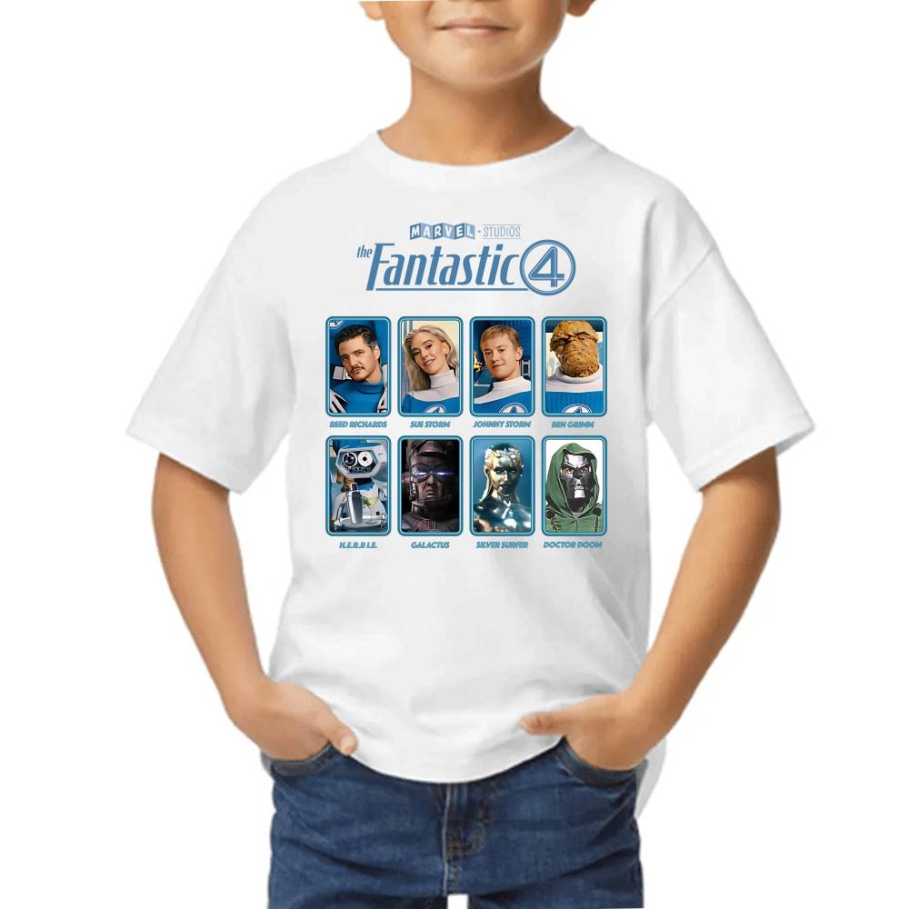 Playera de Niño 4 Fantasticos Pelicula 2025 Marvel Algodón Premium #0003537 Imagen principal del producto