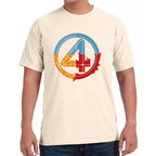Playera 4 Fantasticos Logo Circular Marvel Algodón Premium #0003538