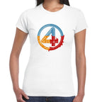 Playera 4 Fantasticos Logo Circular Marvel Algodón Premium #0003538