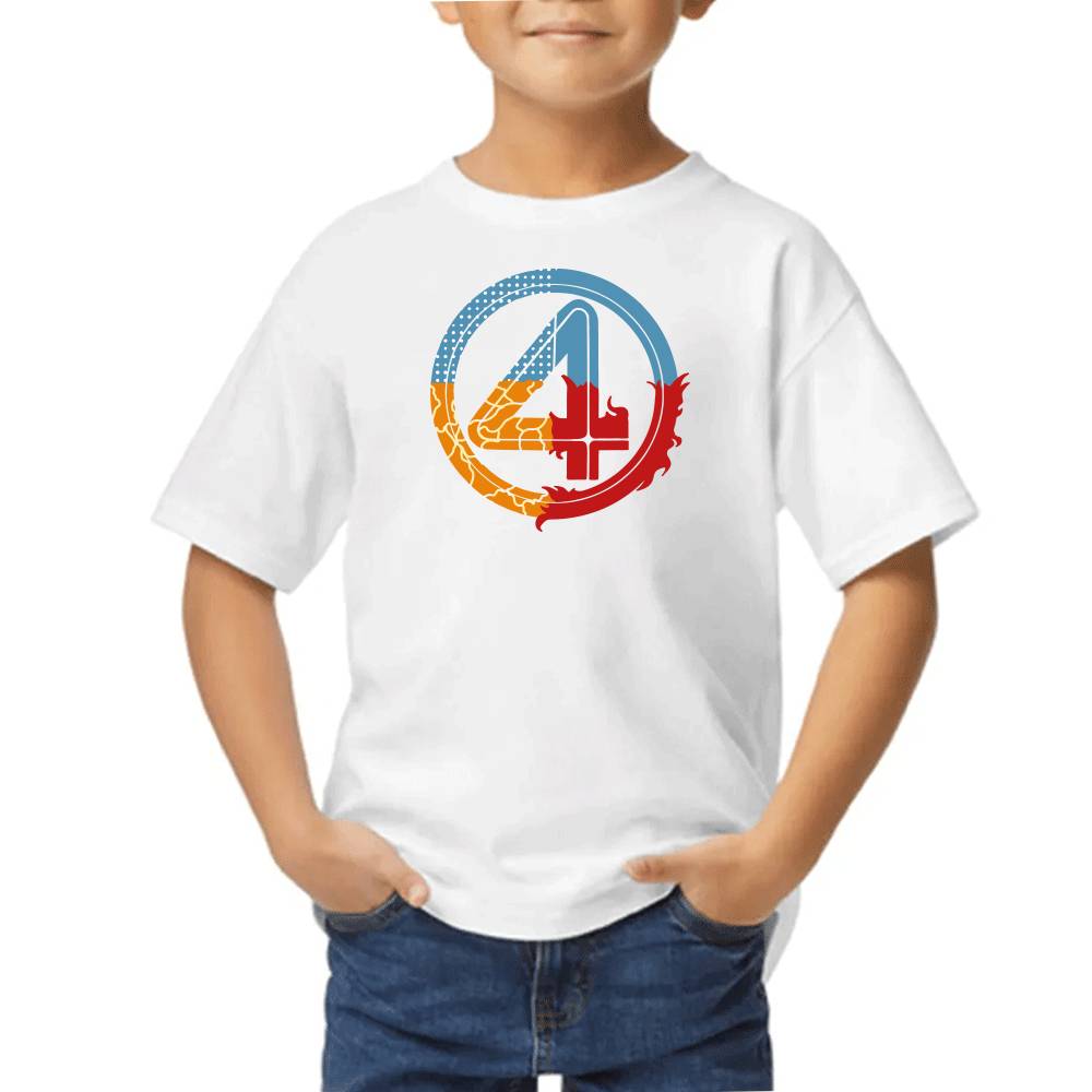 Playera de Niño 4 Fantasticos Logo Circular Marvel Algodón Premium #0003538 Imagen principal del producto