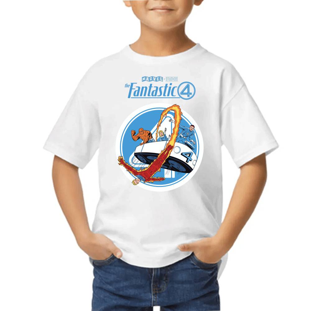 Playera de Niño 4 Fantasticos Auto Marvel Algodón Premium #0003539 Imagen principal del producto