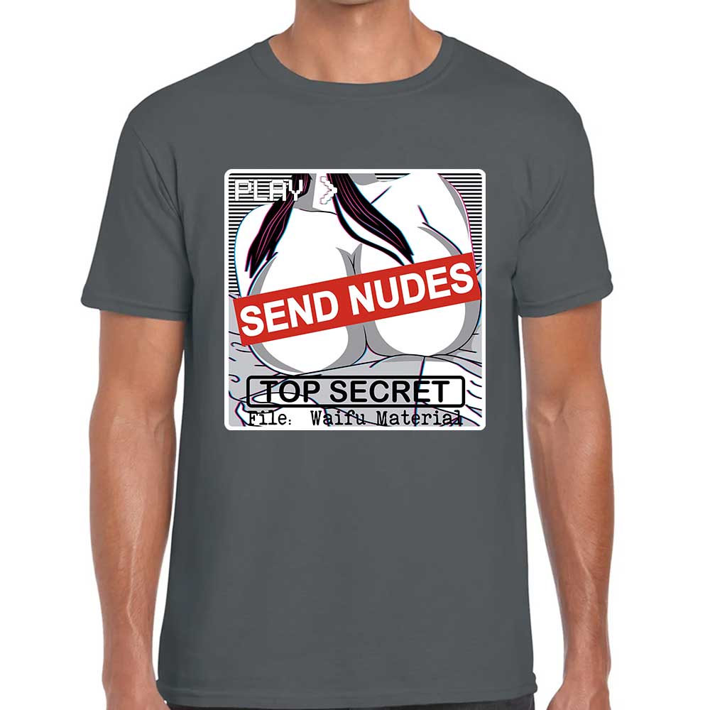 Playera Anime Hentai Send Nudes Algodón Premium #28