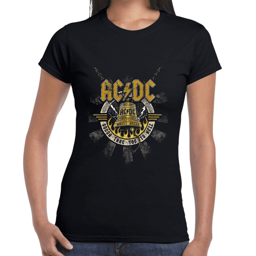Playera AC/DC Hells Bells Algodón Premium #1216