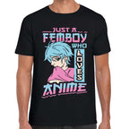 Playera Anime Hentai Just a Femboy Algodón Premium #30
