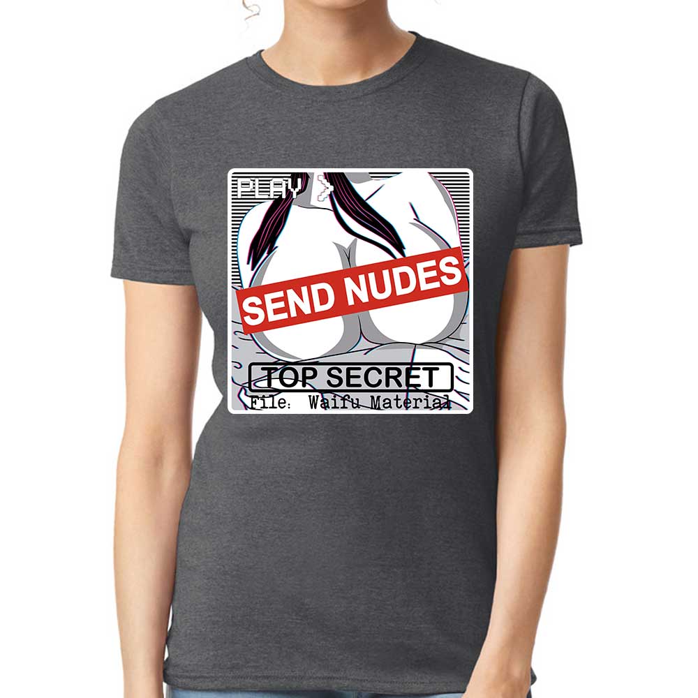 Playera Anime Hentai Send Nudes Algodón Premium #28