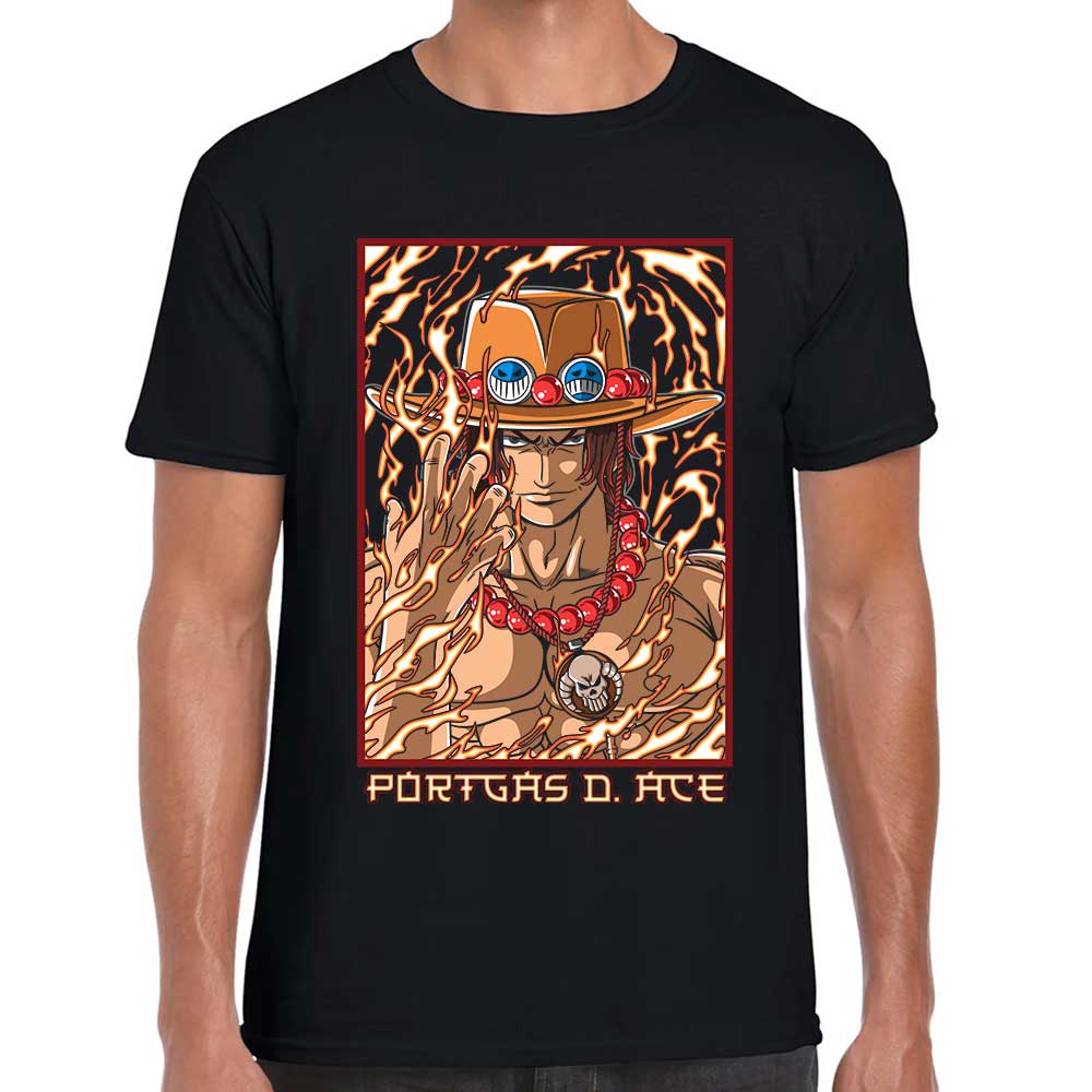 Playera Portgas D. Ace One Piece Anime Algodón Premium #21