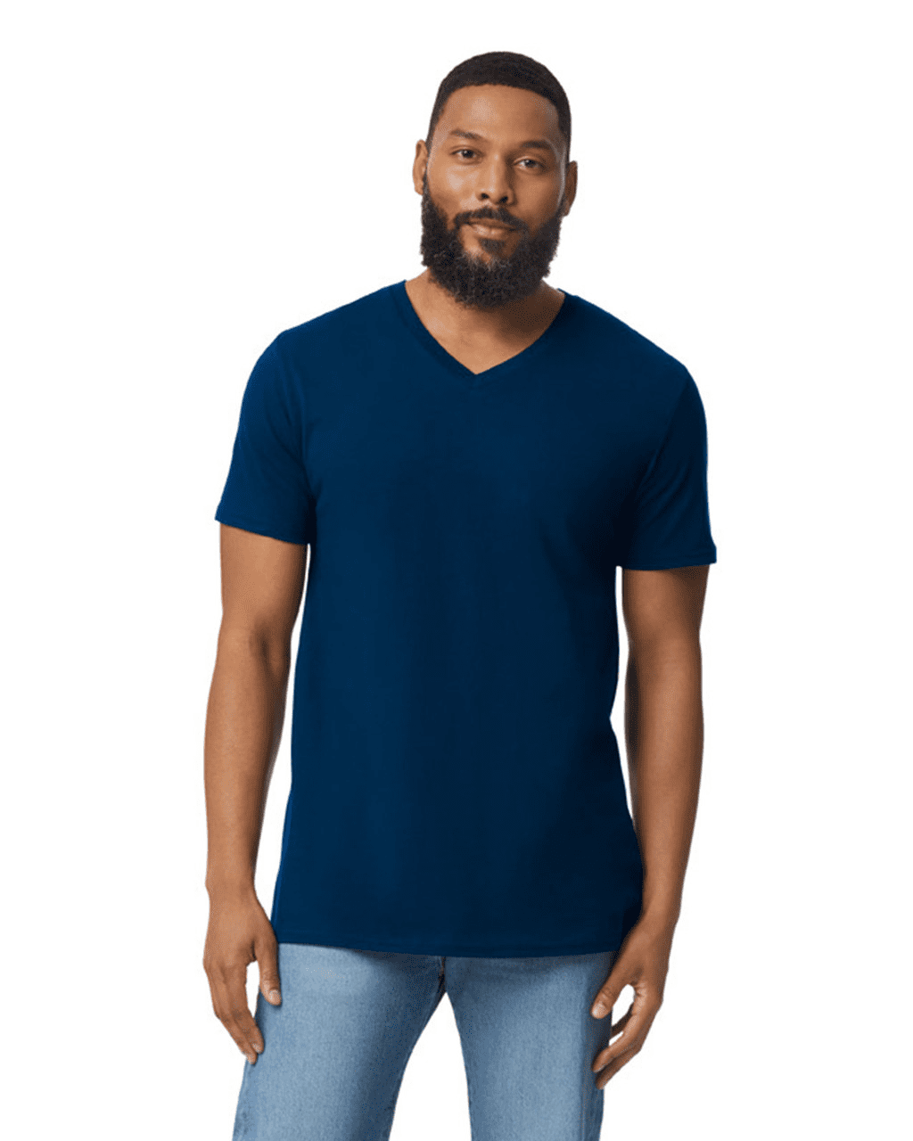 Playera Cuello V Algodón Peinado Premium