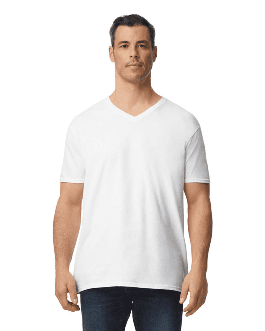 Playera Cuello V Algodón Peinado Premium