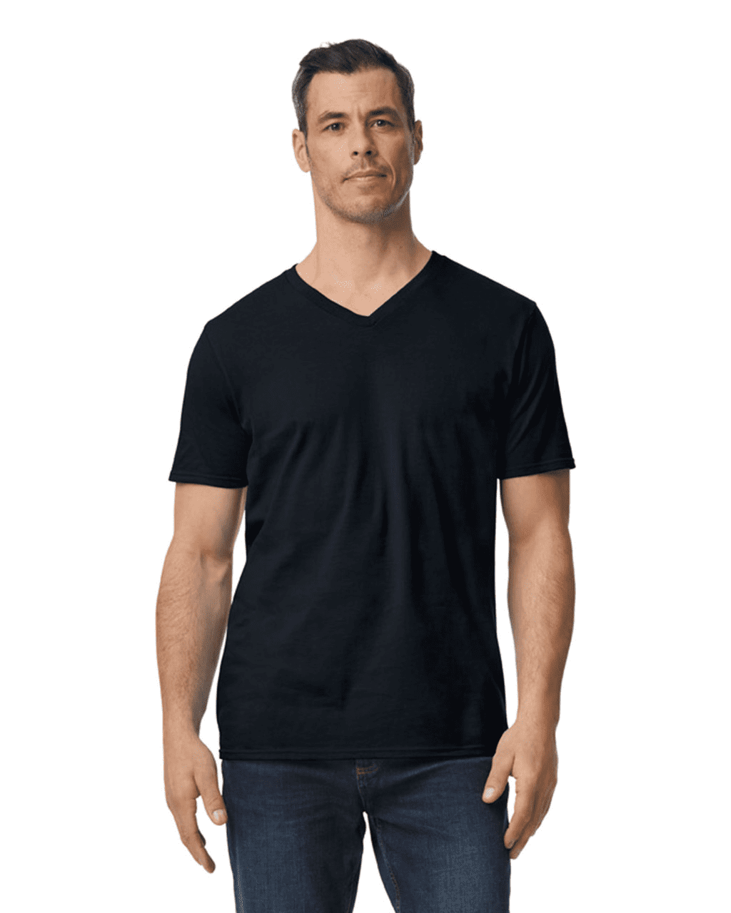Playera Cuello V Algodón Peinado Premium