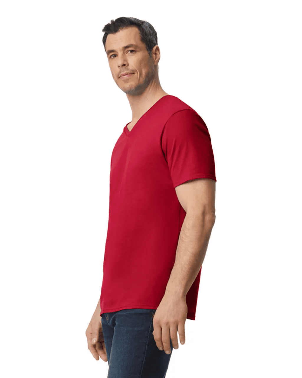 Playera Cuello V Algodón Peinado Premium