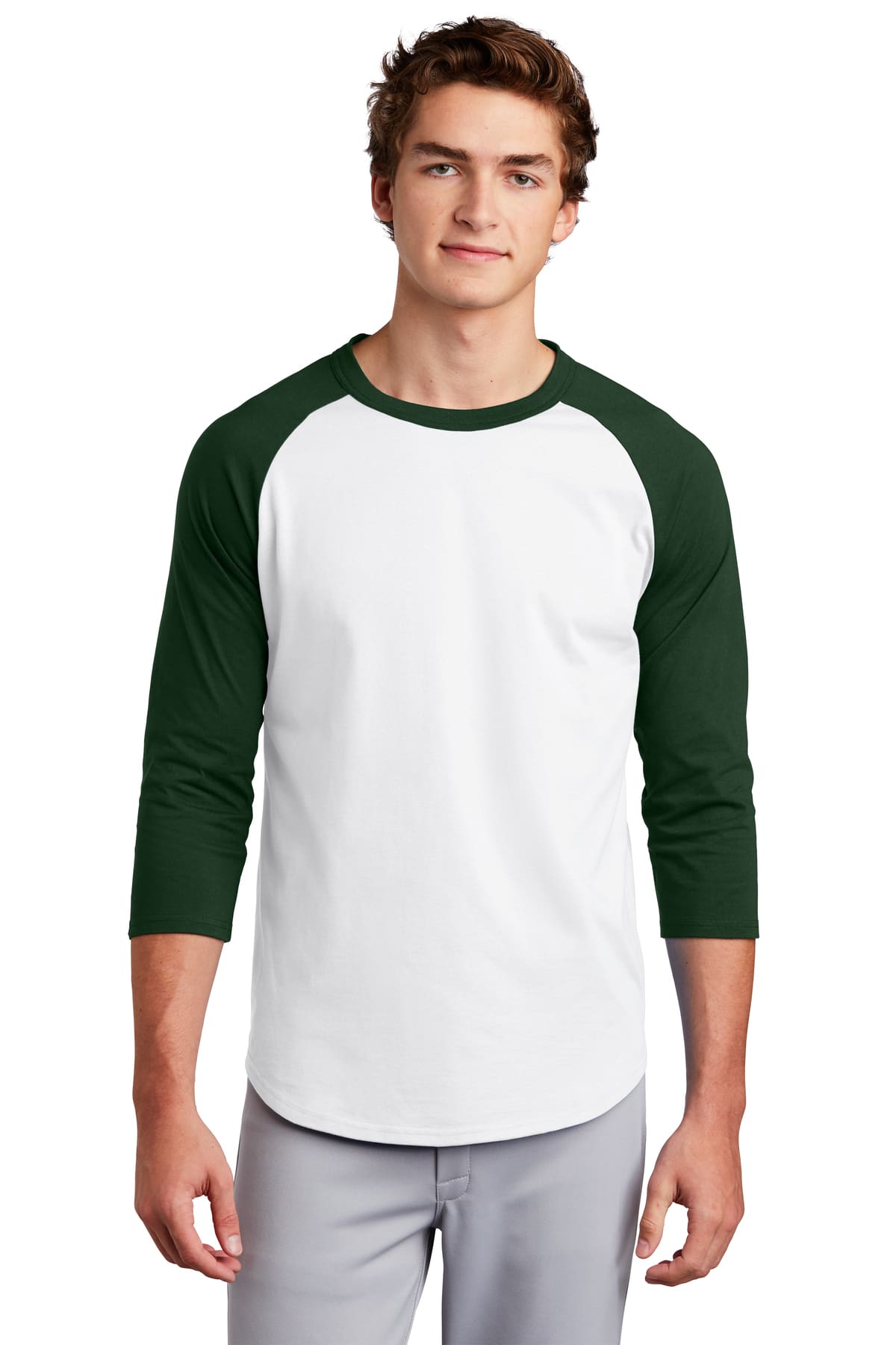 Playera Raglán 3/4 Algodón Peinado Premium Imagen principal del producto