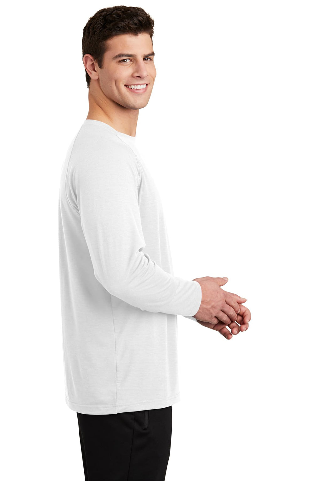 Playera Manga Larga Algodón Peinado Premium