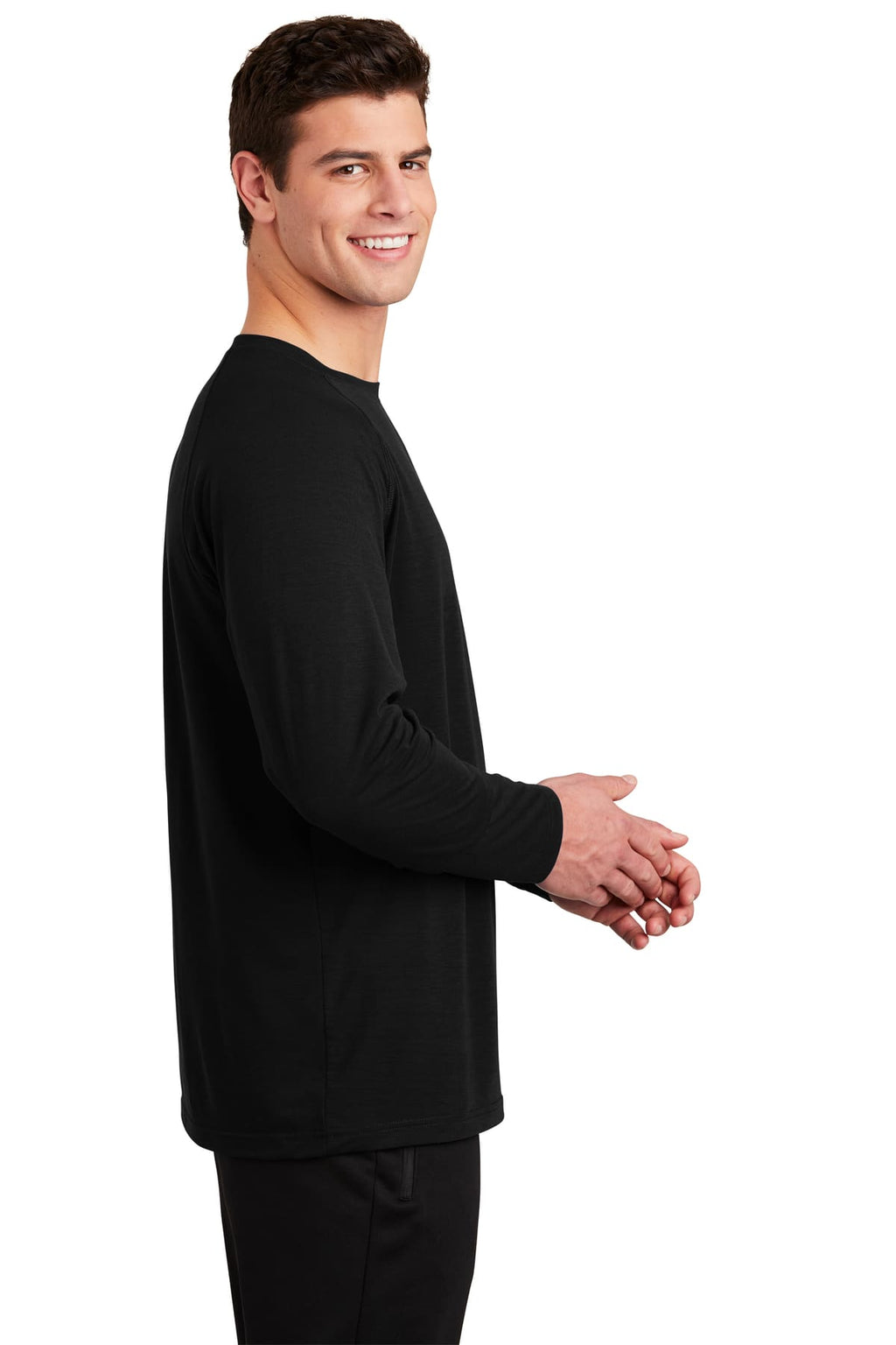 Playera Manga Larga Algodón Peinado Premium