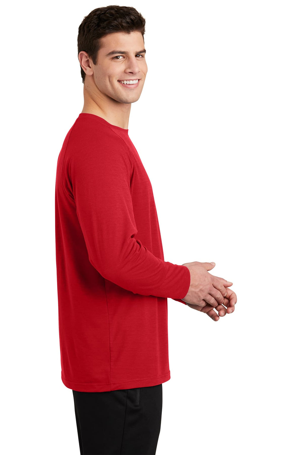 Playera Manga Larga Algodón Peinado Premium