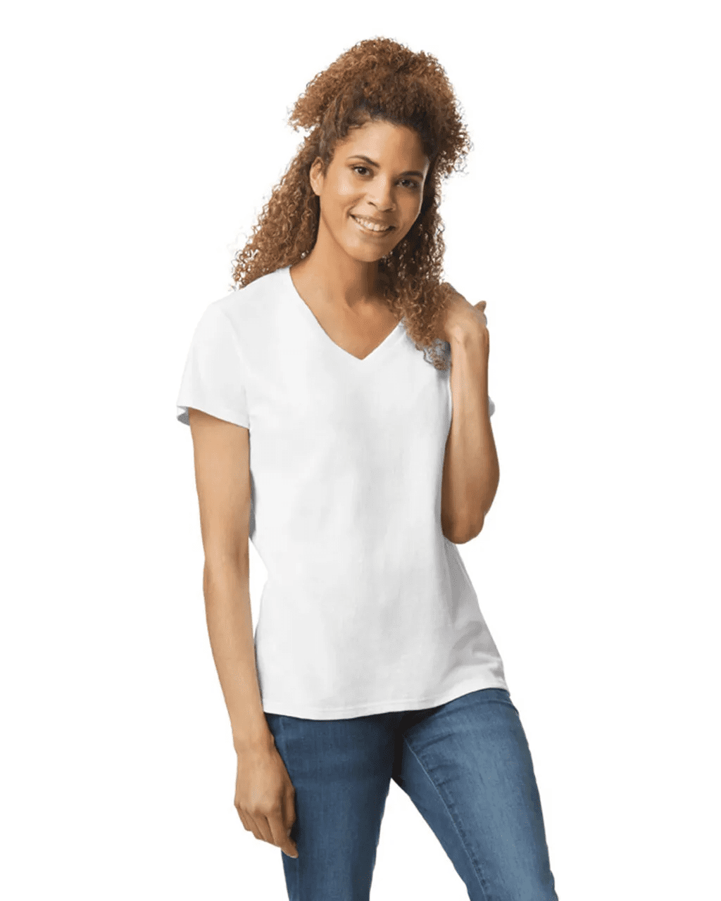 Playera personalizada para dama cuello v con envío a todo méxico